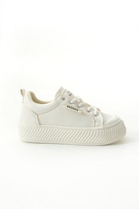 کفش اسنیکر سفید زنانه Gökçe Shoes - کد 901840226