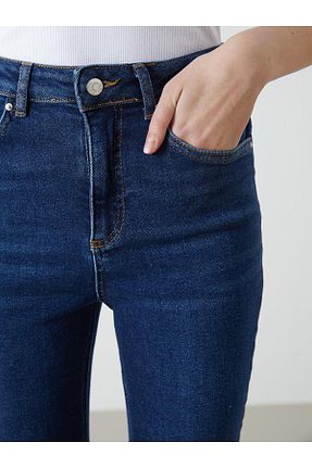 شلوار آبی زنانه الاستین LC Waikiki - کد 901828185