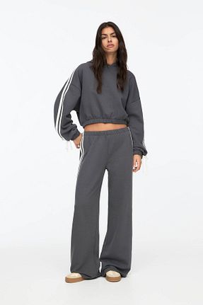شلوار طوسی زنانه پنبه ای Pull & Bear - کد 901878495