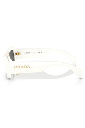 عینک آفتابی سفید زنانه UV400 Prada - کد 809487825