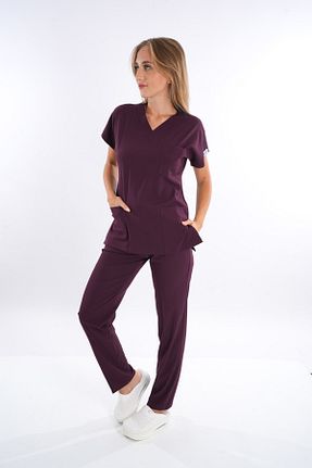 لباس کار بنفش Nur Medikal Giyim - کد 838878513