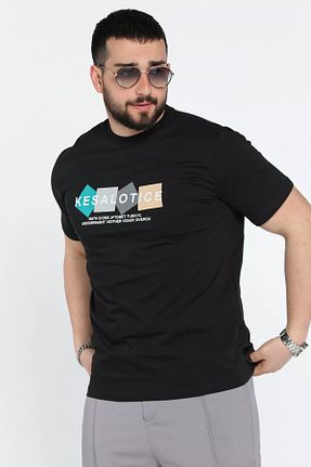 تیشرت مشکی مردانه رگولار MİSHAR İTALİA - کد 901820232
