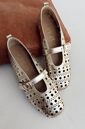 بابت زرد زنانه چرم خالص nope21shoess - کد 902997183
