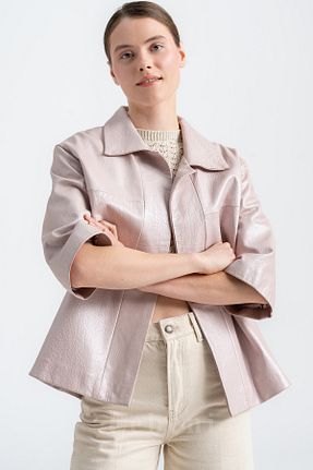 کت صورتی زنانه Relaxed Lebeni - کد 899832930