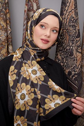 شال مشکی زنانه ابریشم Levidor - کد 901875305