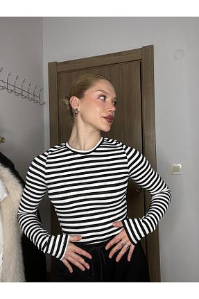 بادی رنگی زنانه یقه دوچرخه MEGOMEL - کد 901878954
