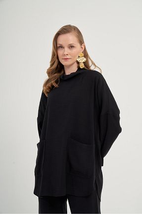 ست بالاتنه و پائین تنه مشکی زنانه بافتنی FTZ WOMEN - کد 901880557