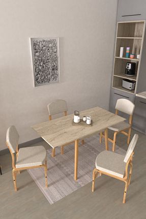 ست میز آشپزخانه سفید MDF VİLİNZE - کد 901992462