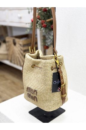 کیف پستچی خاکی زنانه Guja - کد 901886035