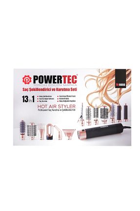 اتو فر کننده مو مشکی 15 میلی متر Powertec - کد 903006372