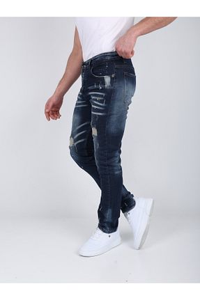 شلوار جین آبی مردانه پاچه ساده ward jeans - کد 901877168