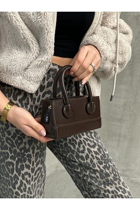 کیف دوشی قهوه ای زنانه چرم مصنوعی Night - کد 901673534
