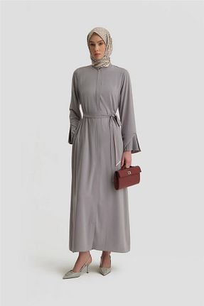 کلاه و ابایا طوسی زنانه پلی استر Armine - کد 901899567