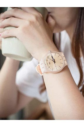 ساعت مچی بژ زنانه 41 میلی متر Swatch - کد 777927570
