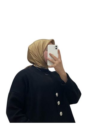 روسری رنگی کرپ ساتن ابریشم Armine - کد 901900790