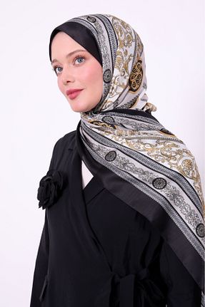 شال مشکی زنانه ابریشم Levidor - کد 901900742