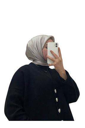 روسری رنگی کرپ ساتن ابریشم Armine - کد 901901415