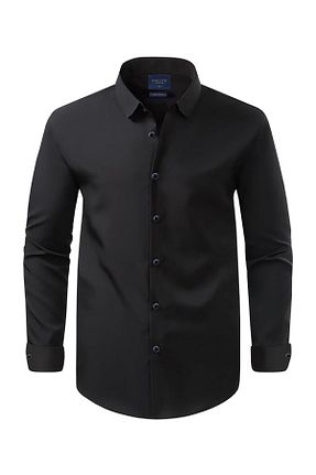 پیراهن سایز بزرگ مشکی مردانه سایز بزرگ tambattal - کد 901920046