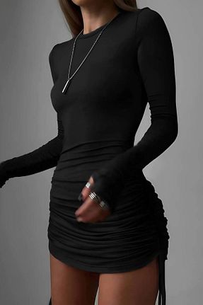 لباس مشکی زنانه بافتنی 02Lady Fashion - کد 904113341