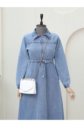 لباس حجاب آبی زنانه رگولار Modamorfo - کد 901929771