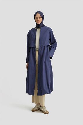 مانتو بلند حجاب آبی زنانه Armine - کد 901930283