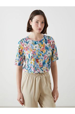 تیشرت رنگی زنانه Relaxed LC Waikiki - کد 901937470
