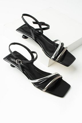 صندل مشکی زنانه پاشنه پر diclepolat - کد 899419806