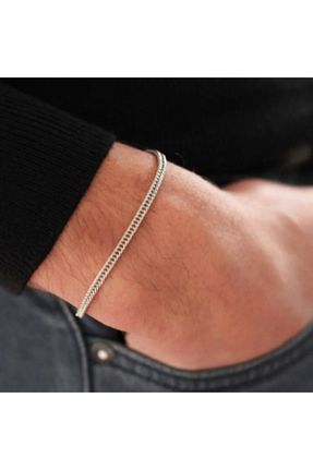 دستبند استیل (فولاد) طوسی زنانه استیل (فولاد) pullmarkt - کد 881799223