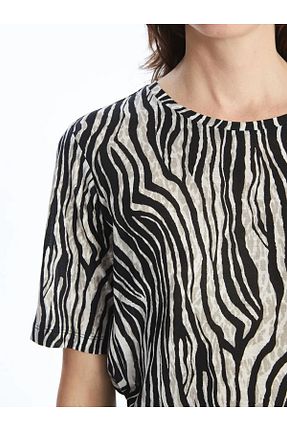 تیشرت مشکی زنانه Relaxed LC Waikiki - کد 901937468