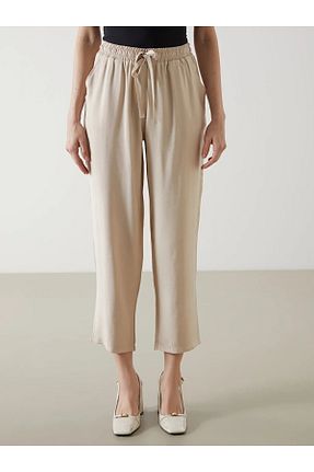 شلوار بژ زنانه بافتنی LC Waikiki - کد 901944270