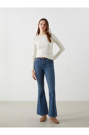شلوار آبی زنانه بافتنی LC Waikiki - کد 903190940