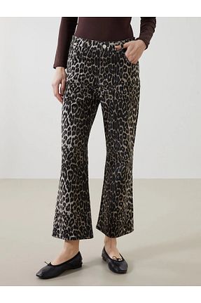 شلوار قهوه ای زنانه بافتنی LC Waikiki - کد 901947147