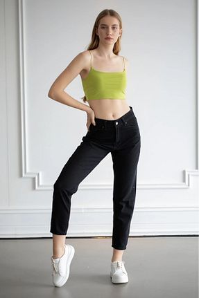 شلوار جین مشکی زنانه پاچه تنگ SANTA BELLA - کد 901949760