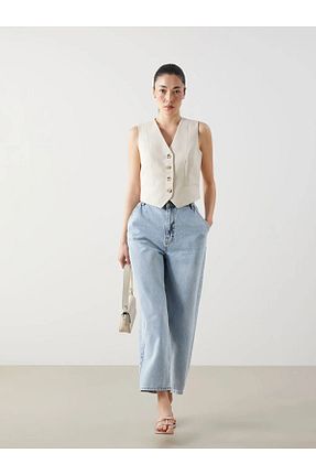 شلوار آبی زنانه بافتنی LC Waikiki - کد 903190789