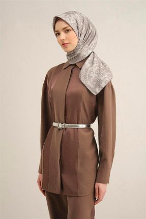 روسری طوسی İpek Tivil Armine - کد 899932543