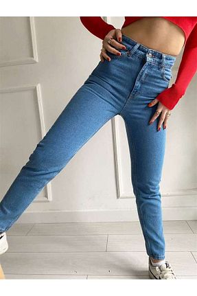 شلوار جین آبی زنانه پاچه تنگ SANTA BELLA - کد 901951072