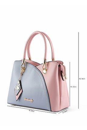 کیف دوشی صورتی زنانه چرم مصنوعی ROSECENTERBAZAAR - کد 861233244