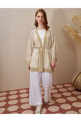پلیور حجاب بژ زنانه رگولار Kayra - کد 904801860