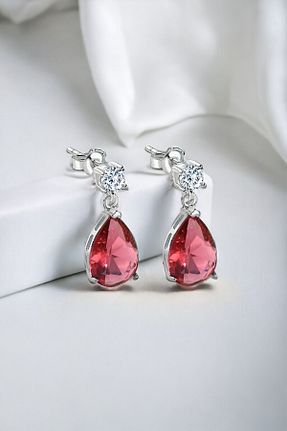 گوشواره نقره زرد زنانه 925 عیار jelux silver - کد 792749631