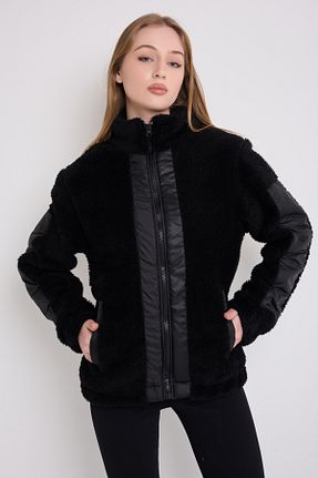 کاپشن مشکی زنانه رگولار firststops - کد 894375545