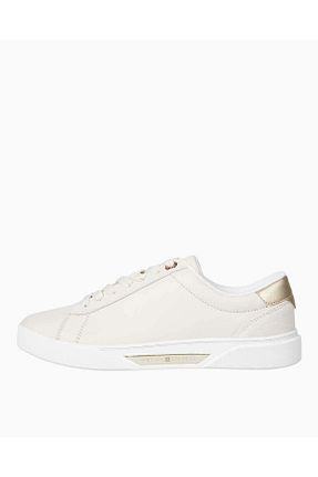کفش اسنیکر بژ زنانه بند دار Tommy Hilfiger - کد 887184299