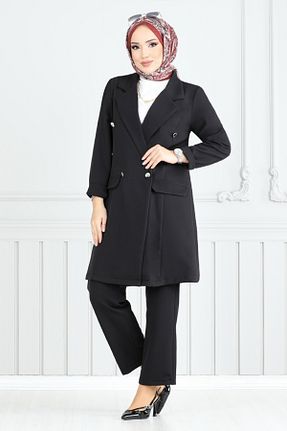 ست بالاتنه و پائین تنه مشکی زنانه بافتنی ModaMerve - کد 903447624