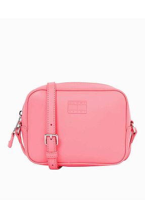 کیف دوشی صورتی زنانه چرم مصنوعی Tommy Hilfiger - کد 883833462