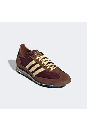 کفش اسنیکر زرشکی زنانه بند دار adidas - کد 817039934