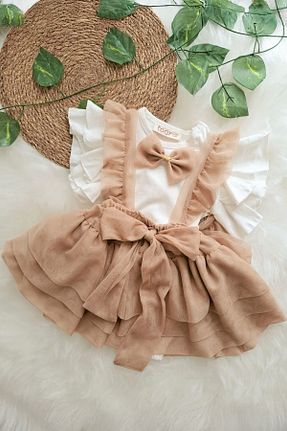 لباس قهوه ای بچه گانه بافت aysskids - کد 853464467