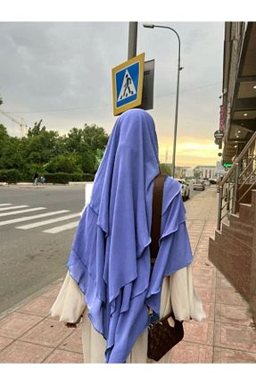 روسری آبی شیفون Rana - کد 902032158