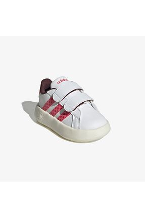 کفش اسنیکر سفید بچه گانه بافتنی adidas - کد 889111002