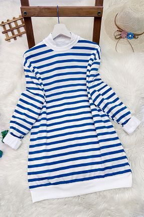 تونیک آبی زنانه بافت MODAQU - کد 366413208