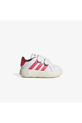 کفش اسنیکر سفید بچه گانه بافتنی adidas - کد 889111002