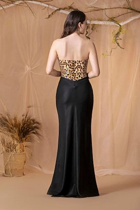 لباس مجلسی و فارغ التحصیلی مشکی زنانه ساتن Maxxe - کد 901906896